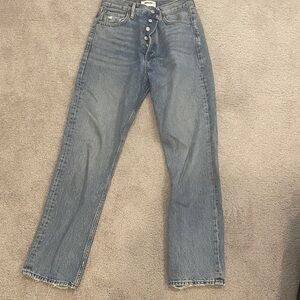 Agolde Blue Straight Leg Women's Jeans